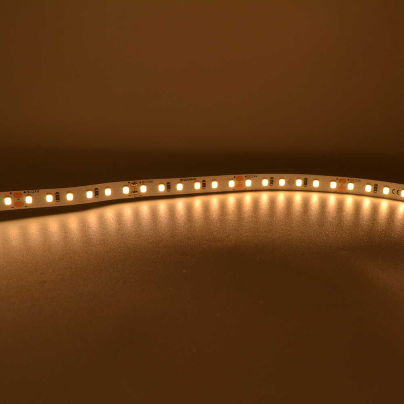 Світлодіодна стрічка RISHANG 24V 8.6W 2700K 120led IP20 ( RN08C0TC-B ) бухта 5м