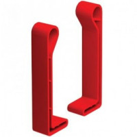 Заглушка торцевая для профиля 30х50, ПВХ красного цвета UEA