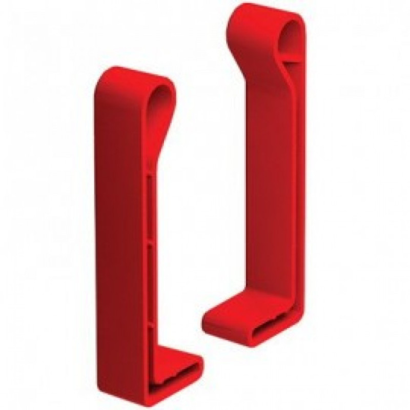 Заглушка торцева для профілю 30х50, ПВХ червоного кольору UEA