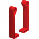 Заглушка торцева для профілю 30х50, ПВХ червоного кольору UEA