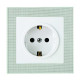Розетка одинарная с/з NILSON Thor белая 27111017
