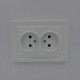 Розетка двомісна б/з NILSON Thor біла 27111024