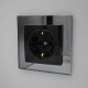 Розетка одинарна з/з NILSON Touran чорна 24221017