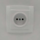 Розетка одинарна б/з NILSON Touran білий 24111015