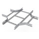 Відгалужувач хрестоподібний горизонтальний кабельроста 100х80, цинкування метод Сендзіміра UEA 1,2м