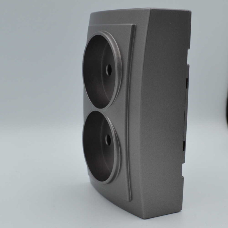 Розетка Nilson Themis антрацит 2-я без заземления ( 26161024 )