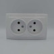 Розетка Nilson Themis біла 2-на без заземлення ( 26111024 )