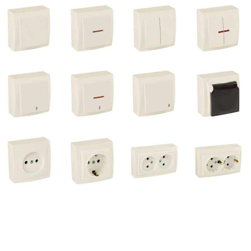 Розетка Nilson Themis кремовая 1-я с заземлением ( 26121017 )