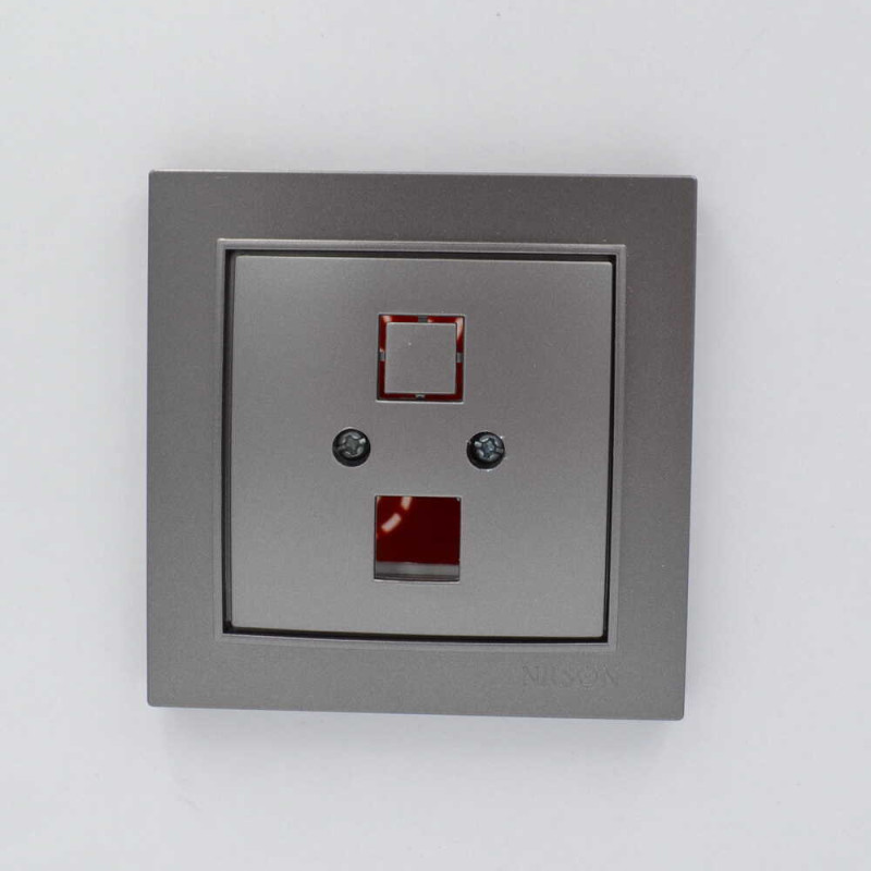 Розетка Nilson Thor антрацит комп'ютерна без модуля ( 27161042 )