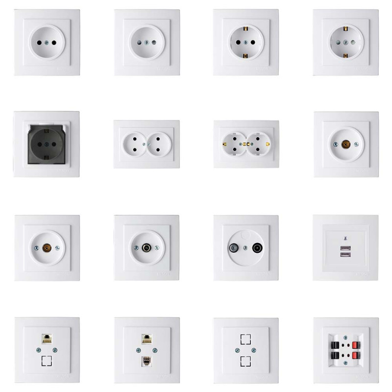 Розетка Nilson Touran біла комп'ютерна 2-на CAT5e RJ45 ( 24111046 )