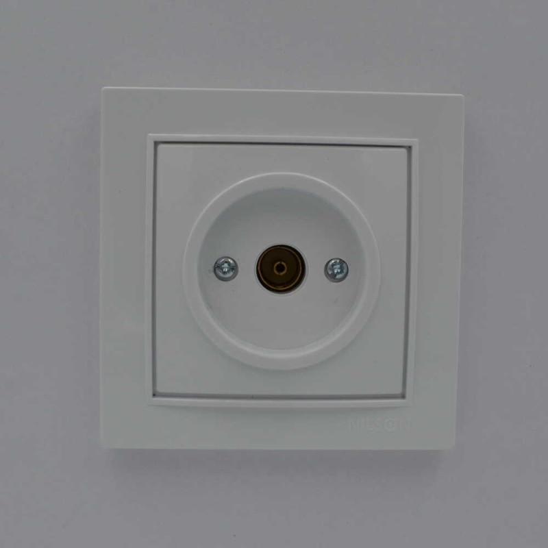 Розетка Nilson Thor белая TV проходная ( 27111028 )