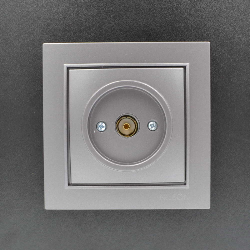 Розетка Nilson Thor срібло TV прохідна ( 27131028 )