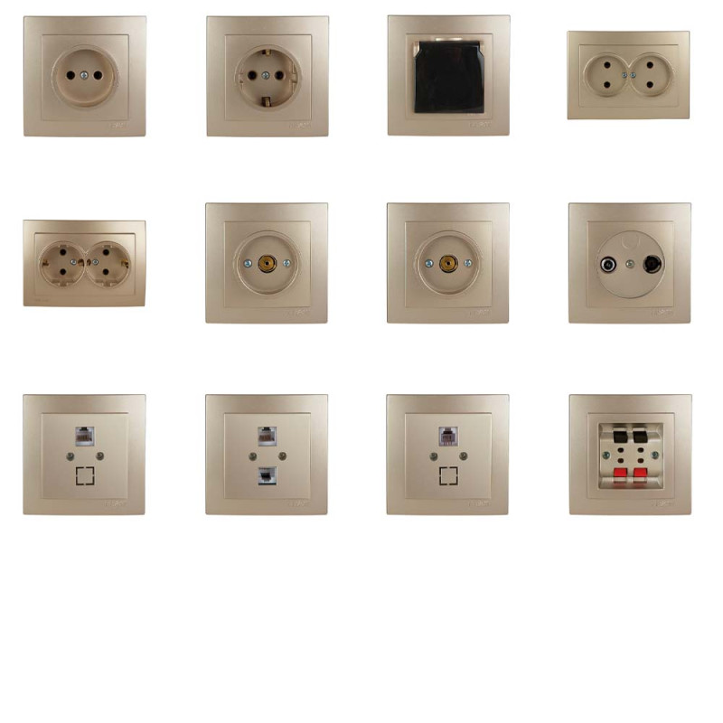 Розетка Nilson Touran золото компьютерная CAT5e RJ45 ( 24151044 )
