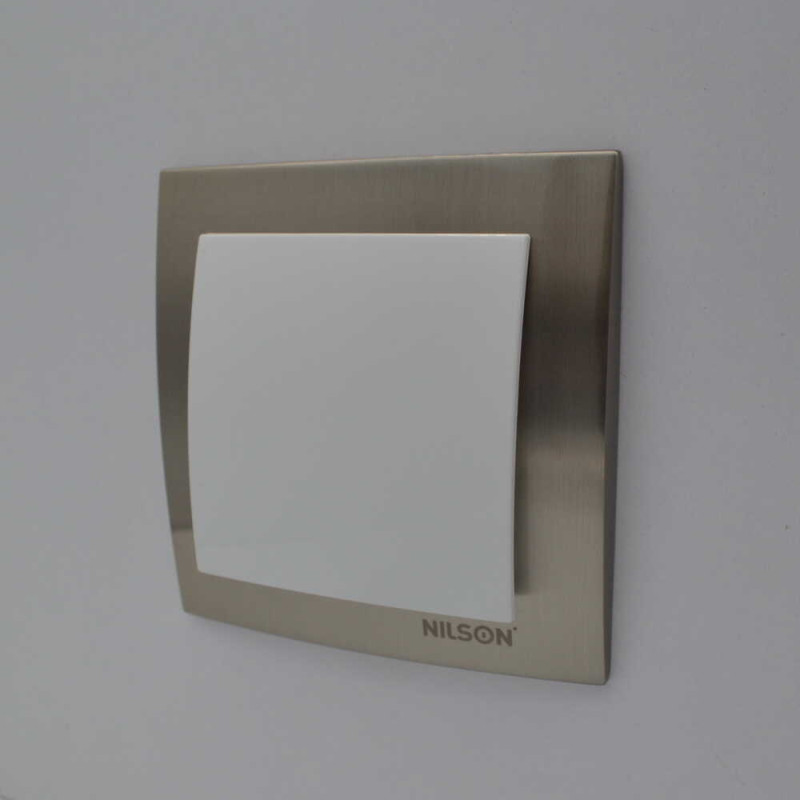 Вимикач одноклавішний NILSON Touran білий 24111001