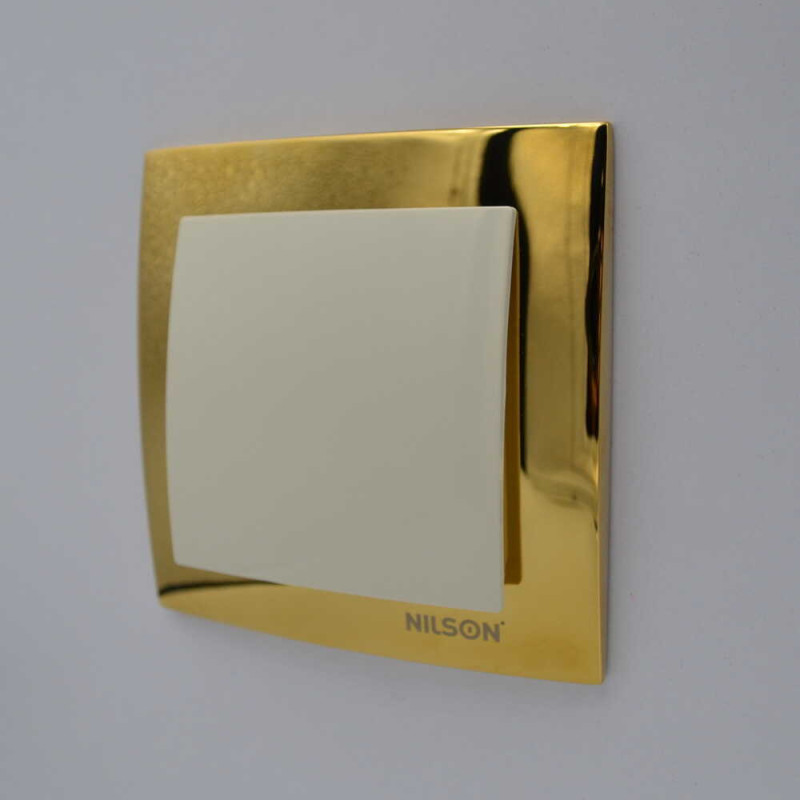 Вимикач одноклавішний NILSON Touran крем 24121001