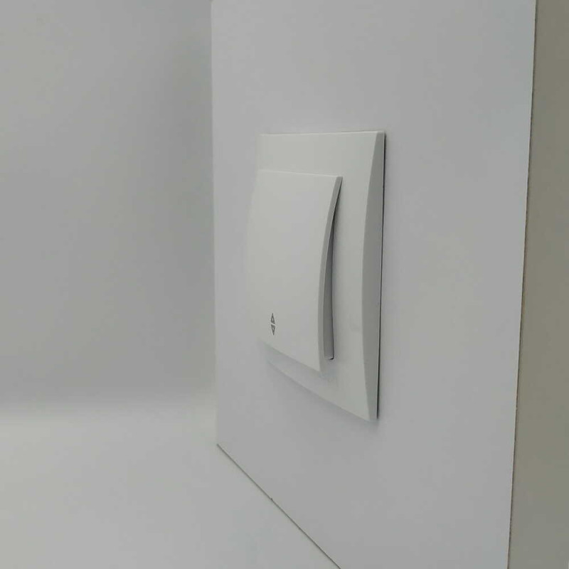 Выключатель проходной одноклавишный NILSON Touran белый 24111007