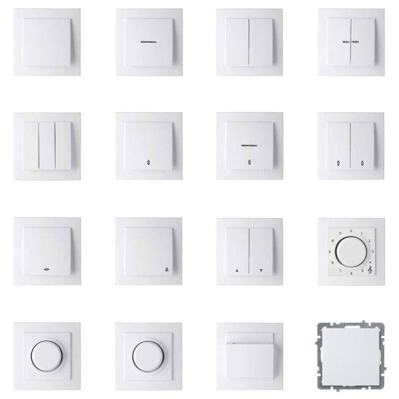 Светорегулятор Nilson Touran белый 600W с подсветкой ( 24111052 )