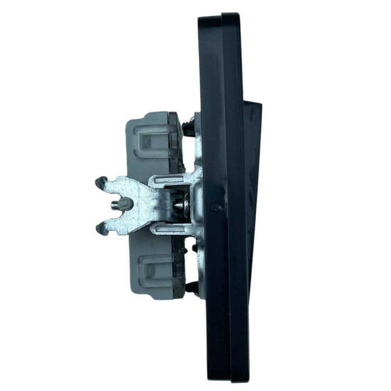 Вимикач Nilson Selene антрацит 1кл ( 23362501 )