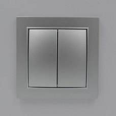 Выключатель Nilson Thor серебро 2кл (27131003)