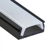 Профиль для светодиодной накладной ленты Ardero CAB262 черный 81019