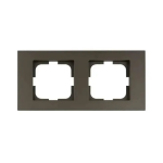 Рамка двойная горизонтальная OVIVO Grano моко (400-190000-226)