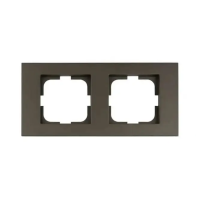 Рамка двойная горизонтальная OVIVO Grano моко (400-190000-226)