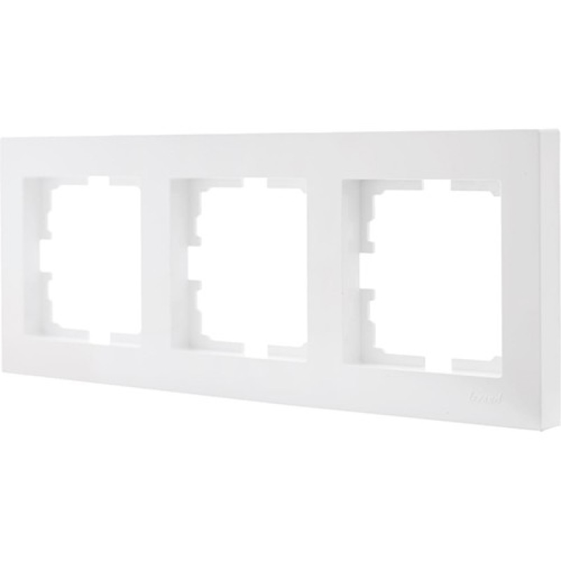 Рамка тройная горизонтальная LEZARD Vesna белый 742-0200-148