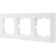 Рамка тройная горизонтальная LEZARD Vesna белый 742-0200-148