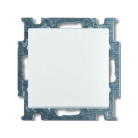 Вимикач ABB basic55 білий 1кл прохідний ( 2CKA001012A2142 )