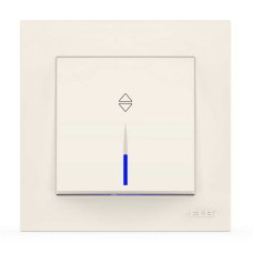 Выключатель EL-BI VEGA белый 1-кл проходной с подсветкой ( 510-010200-210 )