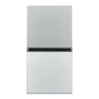 Выключатель Zenit серебряный 1-й мод. проходной ( 2CLA210200N1301 )