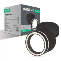 Накладной светильник поворотный спот Ardero ML418-1 черный под лампу 80325