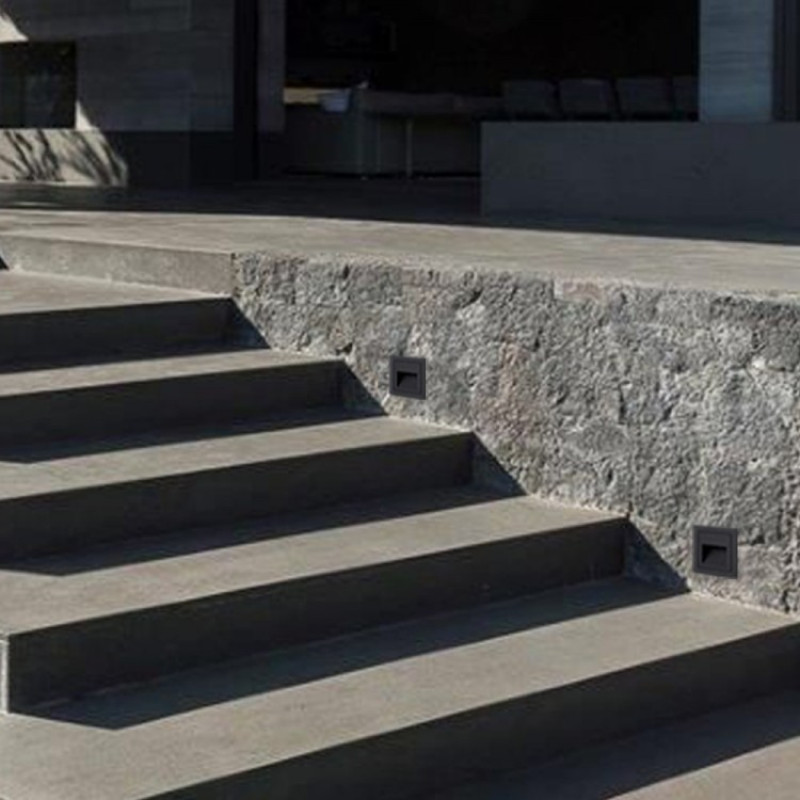 Сходовий світлодіодний накладний світильник Ardero DH1010ARD 3Вт 3000K чорний 80675