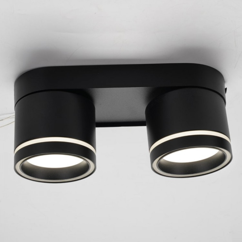 Накладний світильник поворотний спот Ardero ML418-2 під лампу чорний 80327