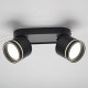 Накладний світильник поворотний спот Ardero ML418-2 під лампу чорний 80327