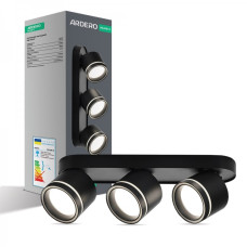Накладной светильник поворотный спот Ardero ML418-3 черный под лампу 80329
