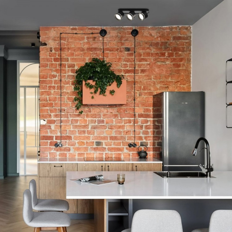 Накладной светильник поворотный спот Ardero ML418-3 черный под лампу 80329