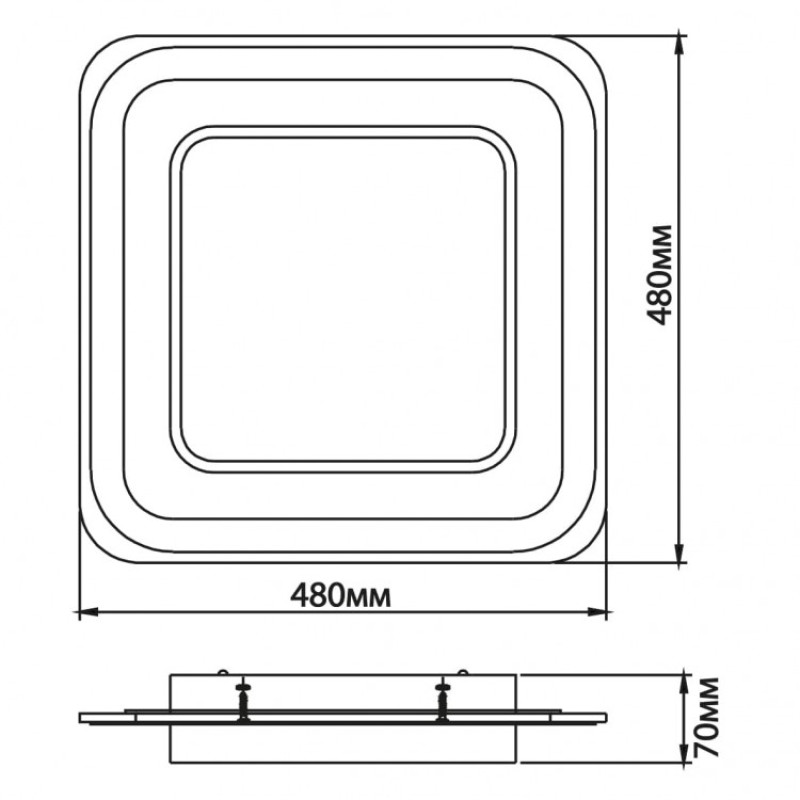 Світлодіодний Smart світильник ARDERO AL6400ARD 3000K-6500K 80W PEARL S 80242