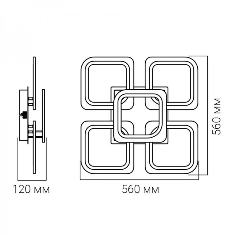 Накладная светодиодная люстра Ardero AL6440ARD SOFT 100Вт белый 80596