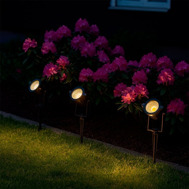 Почвенный светодиодный светильник Ledcoin SP1403 6Вт 3000K черный 80837