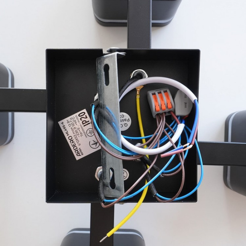 Світильник спот стельовий Ardero ML495-6 під лампу чорний 80984