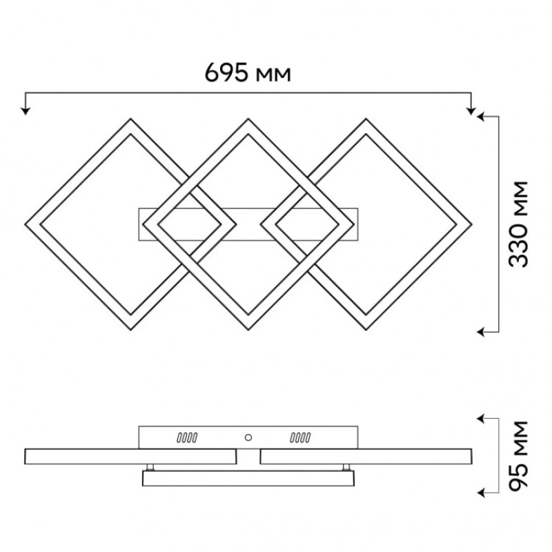 Светодиодный накладной смарт светильник Ardero AL6492-1ARD URBAN 55Вт белый 80939