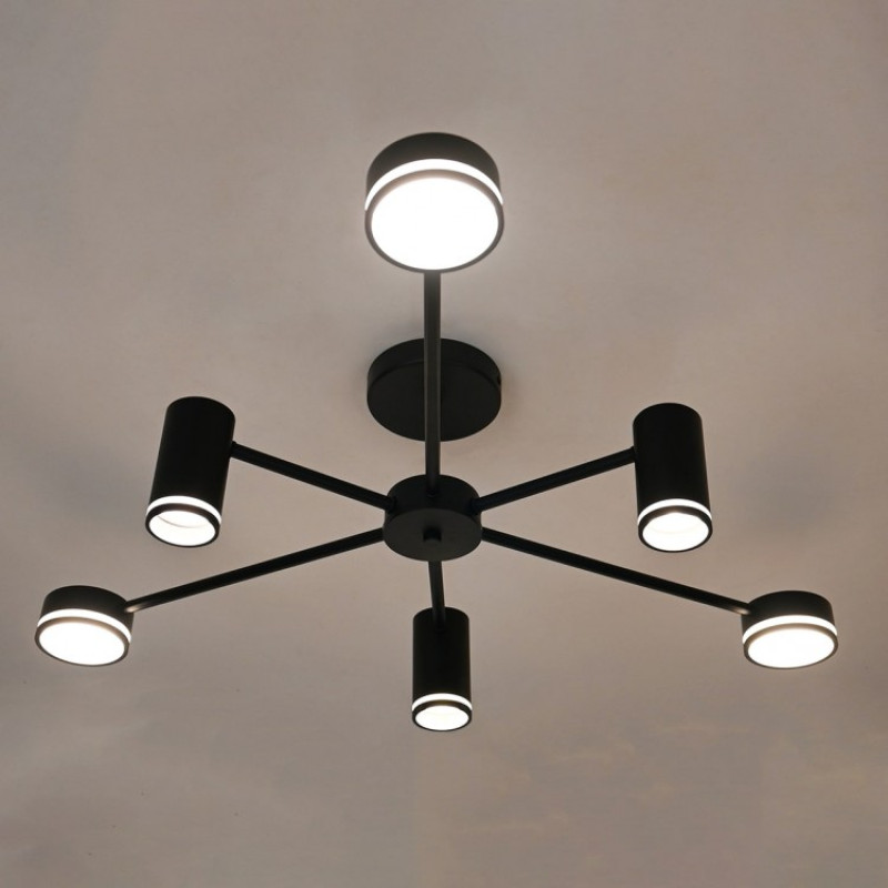 Світильник спот стельовий Ardero ML486-6 під лампу чорний 80979