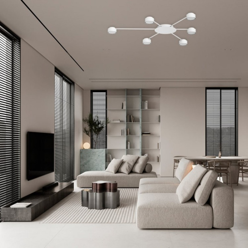 Накладной светильник Ardero ML481-6 под лампу белый 80448