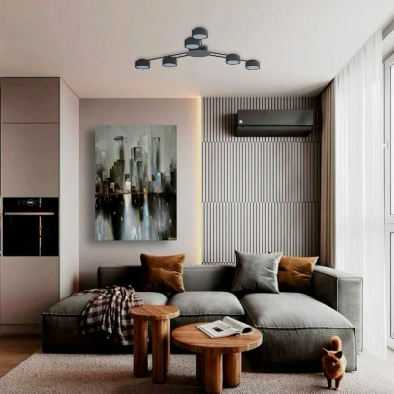 Накладний світильник Ardero ML482-6 під лампу чорний 80451