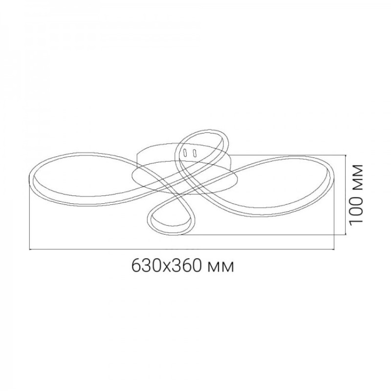 Светодиодная люстра Ardero AL6530ARD FABIO S 60Вт белый 80495