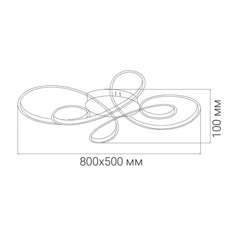 Светодиодная люстра Ardero AL6540ARD FABIO М 95Вт белый 80497