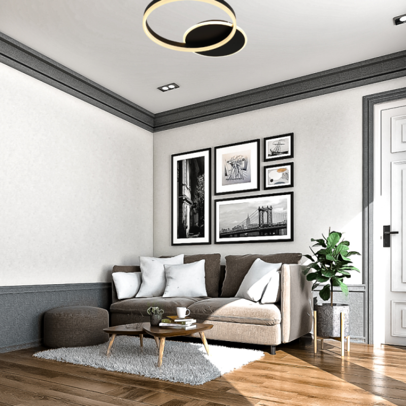 Светодиодный Smart светильник ARDERO AL6220ARD 50W 3000K-6500K JUPITER S черный (80011)