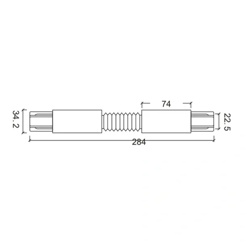 Коннектор гибкий OLEDIM OT505 черный 7771175