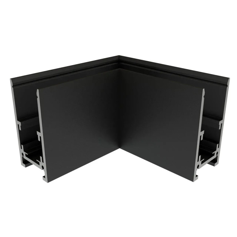 Угловой соединитель для магнитного накладного шинопровода OLEDIM 48V черный 7771059